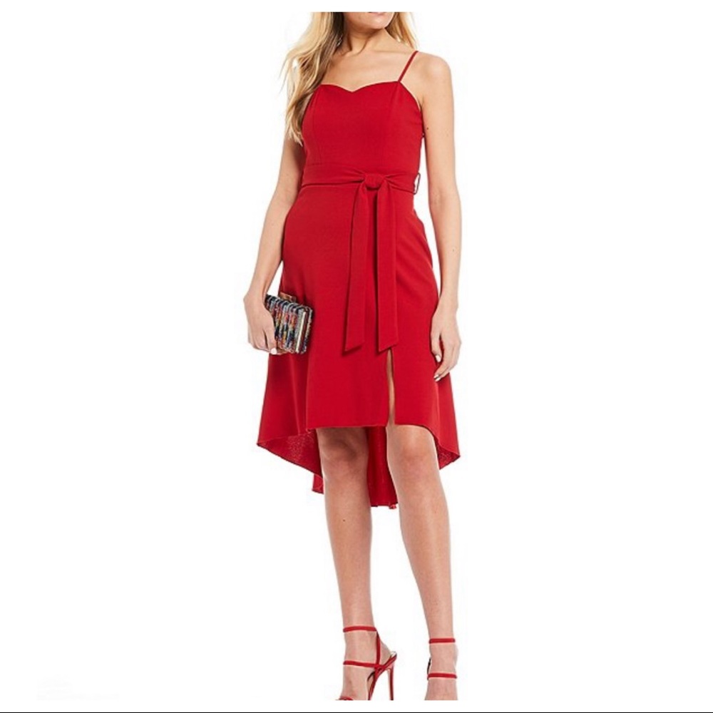 Honey and Rosie Spaghetti Straps High-Low Dress